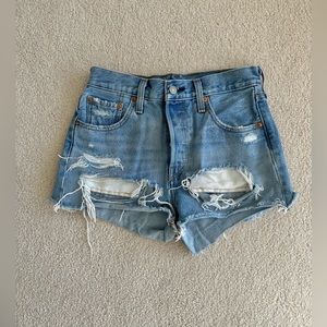 Levi’s Distressed Jean Shorts